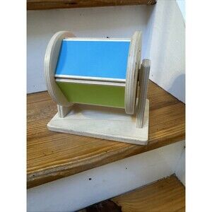 Lovevery Wooden Developmentory Sensory Toy Rainbow Spinning Color Wheel